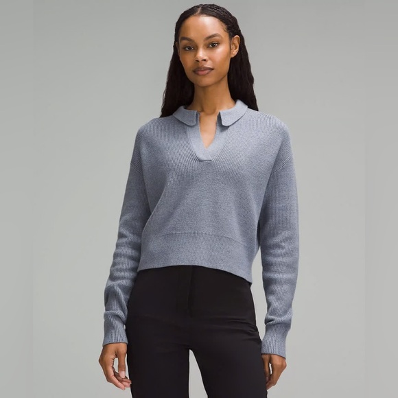 lululemon athletica Sweaters - Lululemon Collared Merino Wool-Blend Sweater
